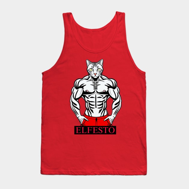 Swole Cat Tank Top by YungBick